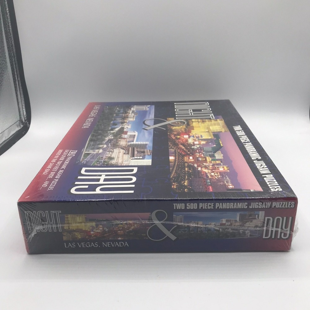 Las Vegas Nevada Two 500 Piece Night & Day Panoramic Jigsaw Puzzles - Picture 6 of 6